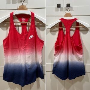 The Nike Tee Racer Back Cotton Tank size M